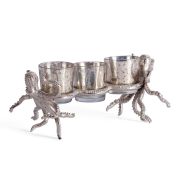 Подсвечник Secret De Maison OCTOPUS3 ( mod. 3923 ) алюминиевый сплав, 24,5x11,5x11 см, никель/nickel antique