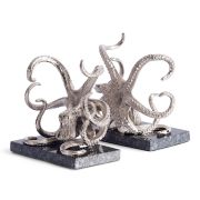 Стоппер для книг Secret De Maison OCTOPUS ( mod. 9652 ) алюминиевый сплав, 18,5x15,5x17 см, никель/nickle