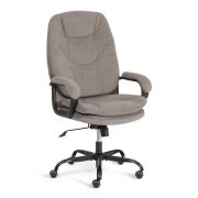 Кресло COMFORT Lux (22) metalBL велюр, серый, 29