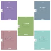 Тетрадь обложка пластик, 18 л., линия, HATBER, Color Set (микс в спайке), 092029, 18Т5В2пл