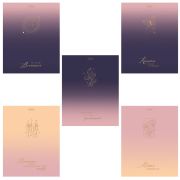 Тетрадь А5 48 л., HATBER, скоба, клетка, матовая ламинация, 3D-фольга, Золотые моменты (микс), 090125, 48Т5лофВ1