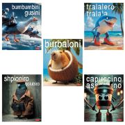 Тетрадь А5 48 л., HATBER, скоба, клетка, обложка картон, Brain rot content (микс в спайке), 093131, 48Т5В1