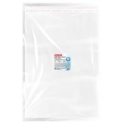 Пакеты БОПП с клеевым клапаном, КОМПЛЕКТ 100 штук, 40х60 + 4 см, 30 мкм, с усиленным швом, BRAUBERG, 700412