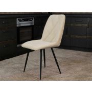 Стул Велюр Престиж (04) Десерт бежевый-Черный