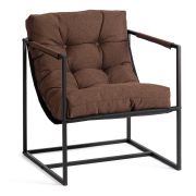 Кресло Charli/Чарли рогожка, коричневый, 3М7-147, 70х70х84 см