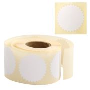 Этикетка самоклеящаяся для опечатывания документов «ЗВЕЗДОЧКА» белая, 52 мм, 500 шт., BRAUBERG, 111651