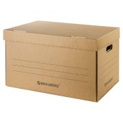 Короб архивный «Делопроизводство» (325х480х295 мм), с крышкой, гофрокартон, BRAUBERG, 126523