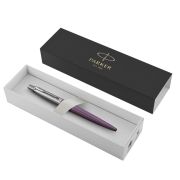 Ручка шариковая PARKER «Jotter Core Victoria Violet CT», корпус фиолетовый, детали хром, синяя, 1953190