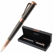 Ручка подарочная шариковая GALANT «Taut», корпус оружейный металл, детали розовое золото, узел 0,7 мм, линия письма 0,5 мм, синяя, 144170