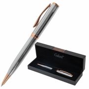 Ручка подарочная шариковая GALANT «Epsilon», корпус серебро, детали розовое золото, узел 0,7 мм, линия письма 0,5 мм, синяя, 144171