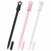 Ручка с топпером шариковая масляная FUNSTER (ФАНСТЕР) «CAT PAWS», СИНЯЯ, корпус ассорти, пишущий узел 0,7 мм, линия письма 0,35 мм, 144369