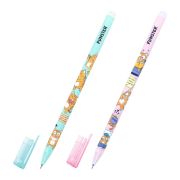 Ручка стираемая гелевая с принтом FUNSTER (ФАНСТЕР) «КОТ-ЭНТУЗИАСТ», СИНЯЯ, корпус ассорти, игольчатый наконеч. 0,5 мм, линия 0,35 мм 144414