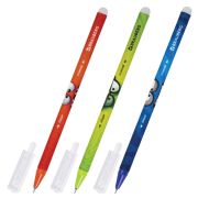 Ручка стираемая гелевая, кросс-серия «МОНСТРИКИ», BRAUBERG, СИНЯЯ, корпус ассорти, игольчатый наконечник 0,5 мм, линия 0,35 мм, 144484