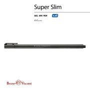 Ручка гелевая BRUNO VISCONTI «Super Slim Black», СИНЯЯ, узел 0,28 мм, линия 0,2 мм, 20-0398