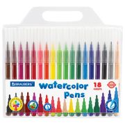 Фломастеры BRAUBERG «PREMIUM», 18 цветов, КЛАССИЧЕСКИЕ, вентилируемый колпачок, ПВХ-упаковка с европодвесом, 151935