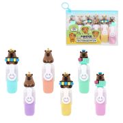 Набор текстовыделителей с топперами 6 ЦВЕТОВ ПАСТЕЛЬ, «КАПИБАРЫ», линия 1-4 мм, FUNSTER (ФАНСТЕР), 152651