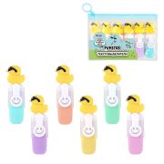 Набор текстовыделителей с топперами 6 ЦВЕТОВ ПАСТЕЛЬ, «КРУТЫЕ УТЯТА», линия 1-4 мм, FUNSTER (ФАНСТЕР), 152652