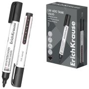 Маркер стираемый для доски с жидкими чернилами ERICH KRAUSE LW-600 «Tank Liquid», ЧЕРНЫЙ, 2,5 мм, 48774