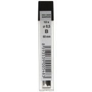 Грифели запасные 0,5 мм, B, KOH-I-NOOR, КОМПЛЕКТ 12 шт., 4152/B, 415200B005PKRU