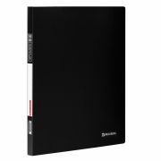 Папка 30 вкладышей BRAUBERG «Office», черная, 0,5 мм, 222632