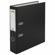 Папка-регистратор STAFF «Manager» с покрытием из ПВХ, 70 мм, без уголка, черная, 225187