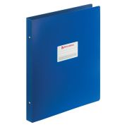 Папка на 4 кольцах БОЛЬШОГО ФОРМАТА А3, ВЕРТИКАЛЬНАЯ, 30 мм, синяя, 0,8 мм, BRAUBERG «Стандарт», 225765