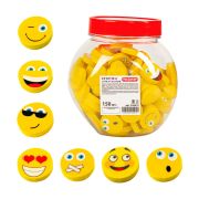 Ластик фигурный ПИФАГОР «Смайлики», 28x28x6 мм, цвет ассорти, 226610