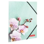Папка на резинках BRAUBERG «FLOWER», А4, цветная печать, до 300 листов, 500 мкм, 228032