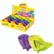 Точилка ЮНЛАНДИЯ «Морской котик», с контейнером, пластиковая, корпус ассорти, 228463