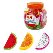 Точилка ПИФАГОР «Фрукты», с контейнером, пластиковая, ассорти, 228702