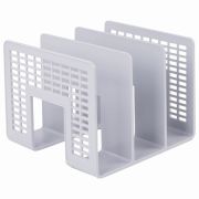 Лоток-сортер для бумаг BRAUBERG «Radikal», 3 отделения, 207х212х165 мм, сетчатый, серый, 235365