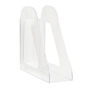 Лоток вертикальный для бумаг «Фаворит» (233х240 мм), ширина 90 мм, прозрачный, ЛТВ-30498