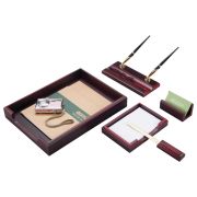 Набор подарочный настольный BESTAR «Neptun» из дерева, 5 предметов, цвет «красное дерево», 236370