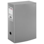 Короб архивный (330х245 мм), 100 мм, пластик, разборный, до 900 листов, серый, 0,9 мм, BRAUBERG «Energy», 236855