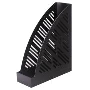 Лоток вертикальный для бумаг BRAUBERG «Standard+», 250х90х300 мм, черный, 237224