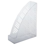 Лоток вертикальный для бумаг BRAUBERG «Standard+», 250х90х300 мм, прозрачный, 237227