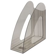 Лоток вертикальный для бумаг BRAUBERG «Delta», 240х90х240 мм, тонированный серый, 237241