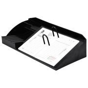 Подставка под календарь + органайзер 3 отделения, STAFF «MANAGER», 310х150х75 мм, черный, 238789