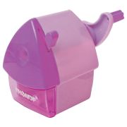 Точилка механическая ПИФАГОР «Домик гнома», металлический механизм, корпус розовый, 270424