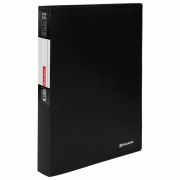 Папка 80 вкладышей BRAUBERG «Office», черная, 0,8 мм, 271331