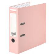 Папка-регистратор BRAUBERG PASTEL ламинированная, 75 мм, цвет персиковый, 271838