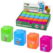 Точилка BRAUBERG KIDS «Монстрик», с контейнером, корпус ассорти, 271946