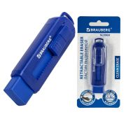 Ластик выдвижной BRAUBERG «Slider», 88х26х16 мм, синий, блистер, 271984