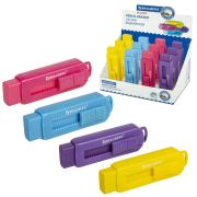 Ластик выдвижной BRAUBERG «Slider», 88х26х21 мм, яркие цвета корпуса ассорти, 271985