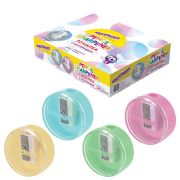 Точилка с контейнером ЮНЛАНДИЯ «ШАРИК ПАСТЕЛЬ», пастельные цвета ассорти, 272509