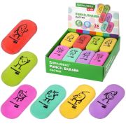 Ластик BRAUBERG KIDS «Fruits», 50х23х10 мм, пастельные цвета ассорти, 272674