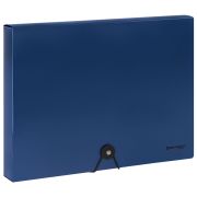 Папка-короб на резинках СИНЯЯ, А4, BRAUBERG, 40 мм, 0,8 мм, 273081