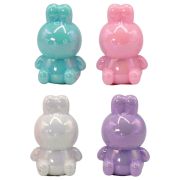 Точилка фигурная «Зайка», стеклянная серия, пластиковая, корпус ассорти, дисплей, CNT, 77249