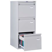 Шкаф картотечный ПРАКТИК «A-43», 995х408х485 мм, 3 ящика для 126 подвесных папок, формат папок A4 (БЕЗ ПАПОК)