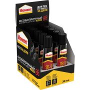 Клей универсальный МОМЕНТ-88, 30 мл, особопрочный, в шоу-боксе, 1139012